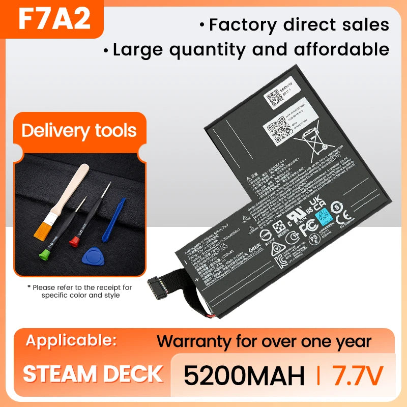 F7A battery for the all-new Steam Deck LCD handheld game con