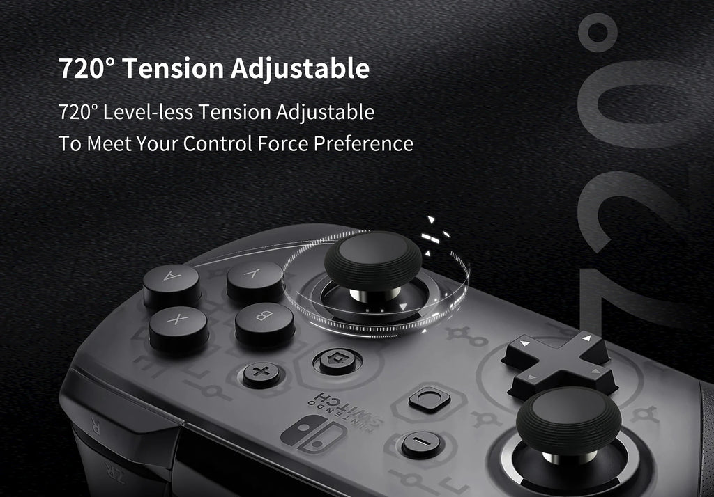 GuliKit 720 Tension Adjustable TMR Joystick for Switch Pro X