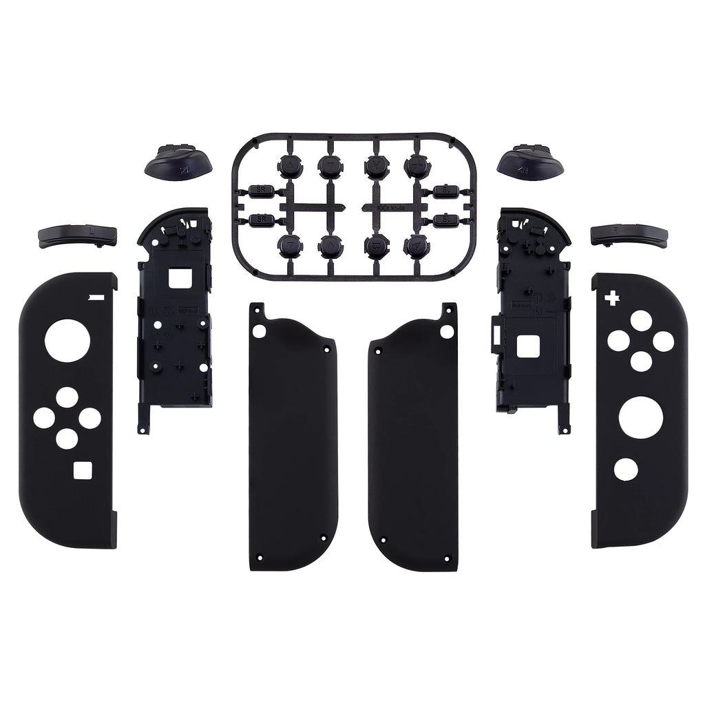 eXtremeRate Custom Soft Touch Grip Black Controller Housing 