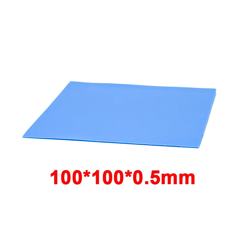 RGEEK 6W/M.K GPU CPU Heat Sink 100mm 100mm Cooling Conductive Silicone Pad Heat Sink Thermal Pad for Computer Desktop Accessory