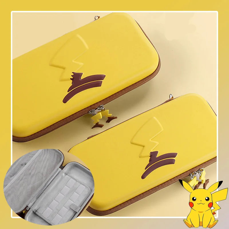 Cartoon Pikachu Storage Bag for Nintendo Switch 2 OLED NS Co