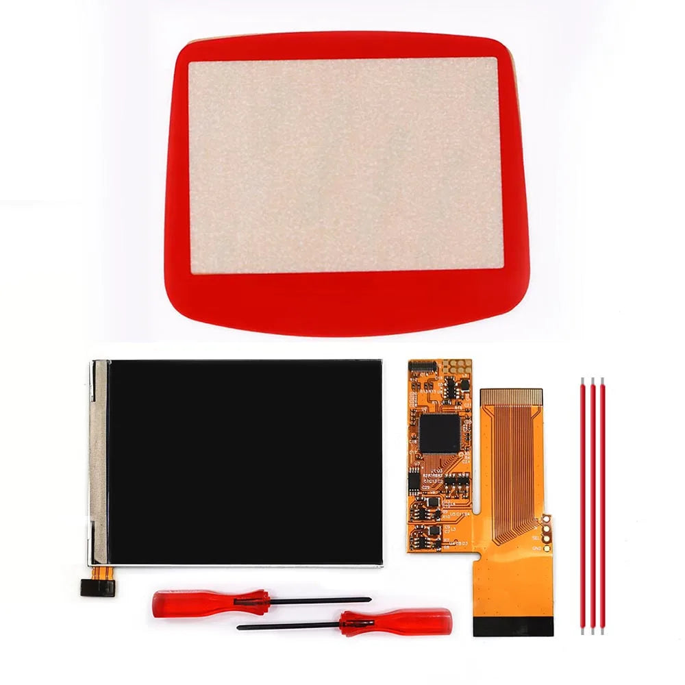 HISPEEDIDO For GBA V2 IPS LCD Backlight Kits With Pre-cut Shell 10 Levels High Brightness Adjustment for Game Boy Advance Consol