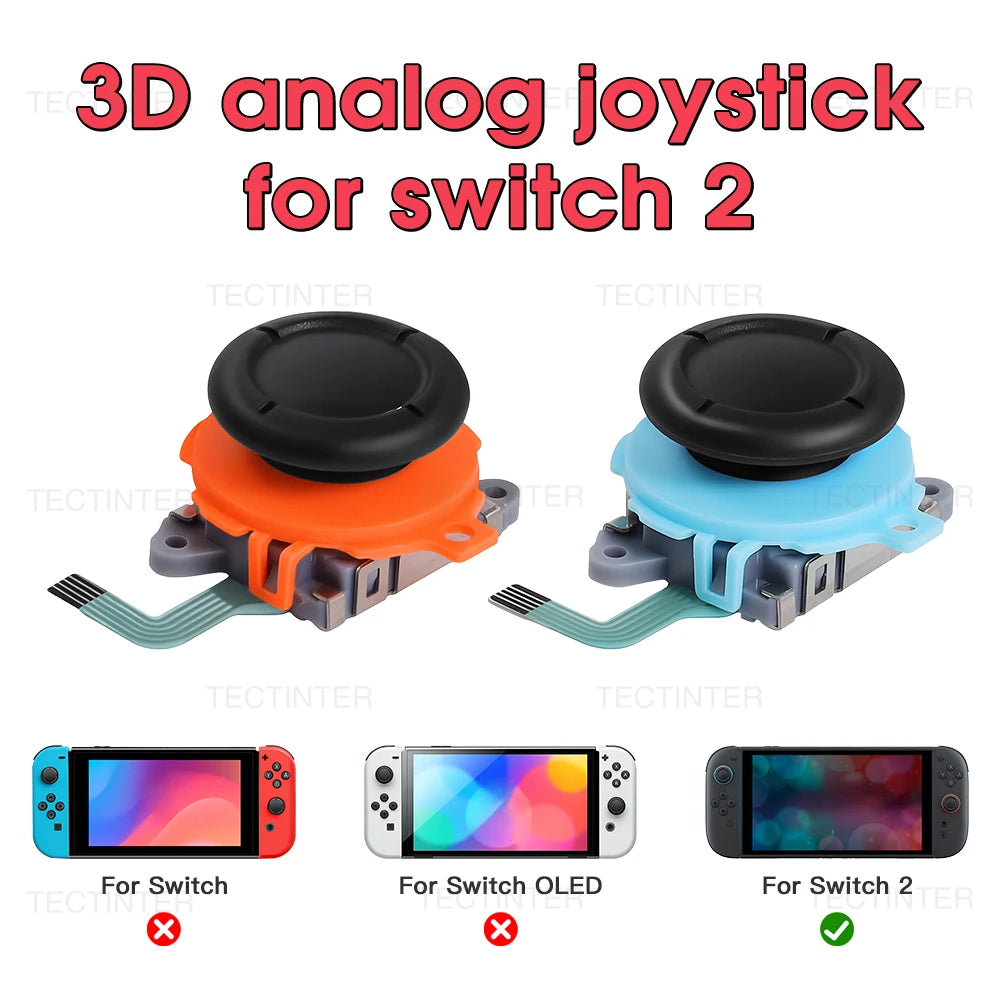 3D Analog Stick For Nintendo Switch 2 Joystick Controller Re