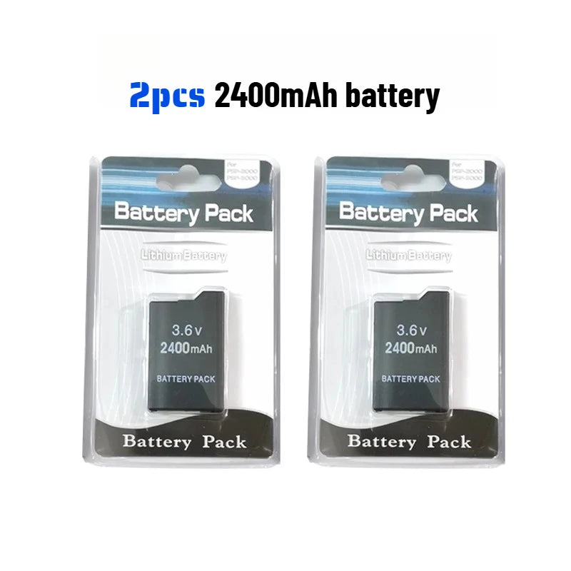 2400/3600mAh Lithium Battery For PSP-2000 PSP-3000 PSP-3004 Slim Game Console Long Lasting Safe Replacement Battery