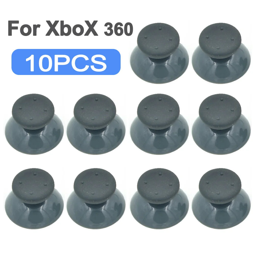 10pcs Replacement Thumbsticks for PS5 PS4 PS3 PS2 Xbox One 360 Controller Analog Thumb Sticks Grip Parts Repair Kit Accessory