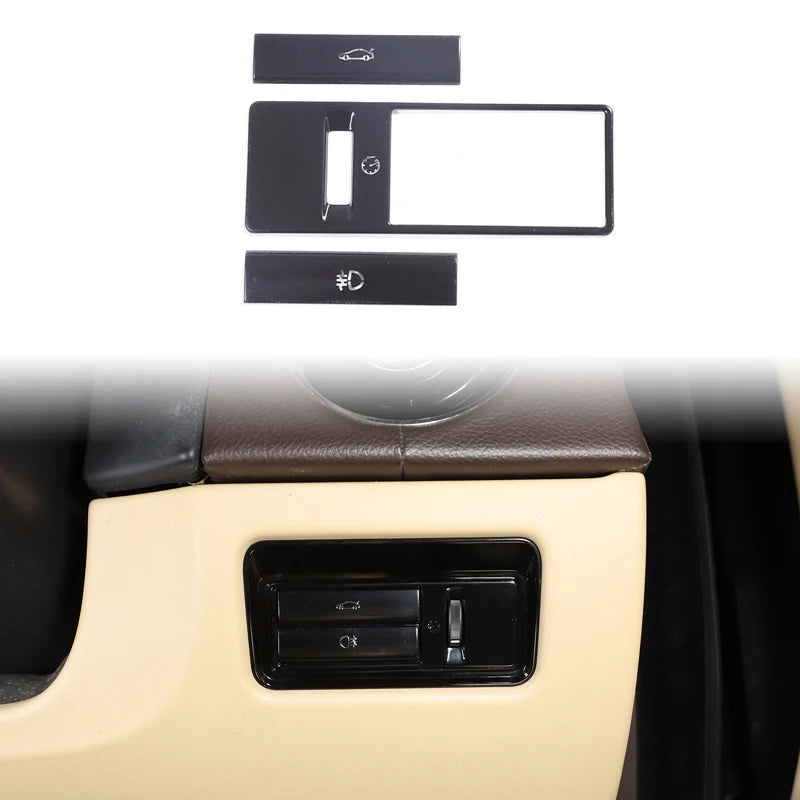 For Jaguar XJ XF 2010-2019 Stainless Steel Black Car Center 