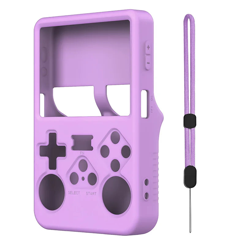 Color Silicone Protective Case for R36S Handheld Game Console Anti-Scratch Soft Shell Durable Cover for Gaming Devices