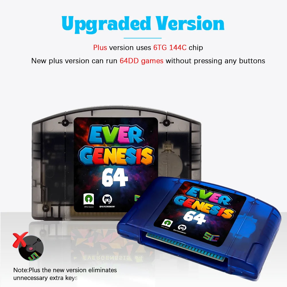 SC64 5000 in 1 N64 Game Cartridge Open Source Flash Card 16G