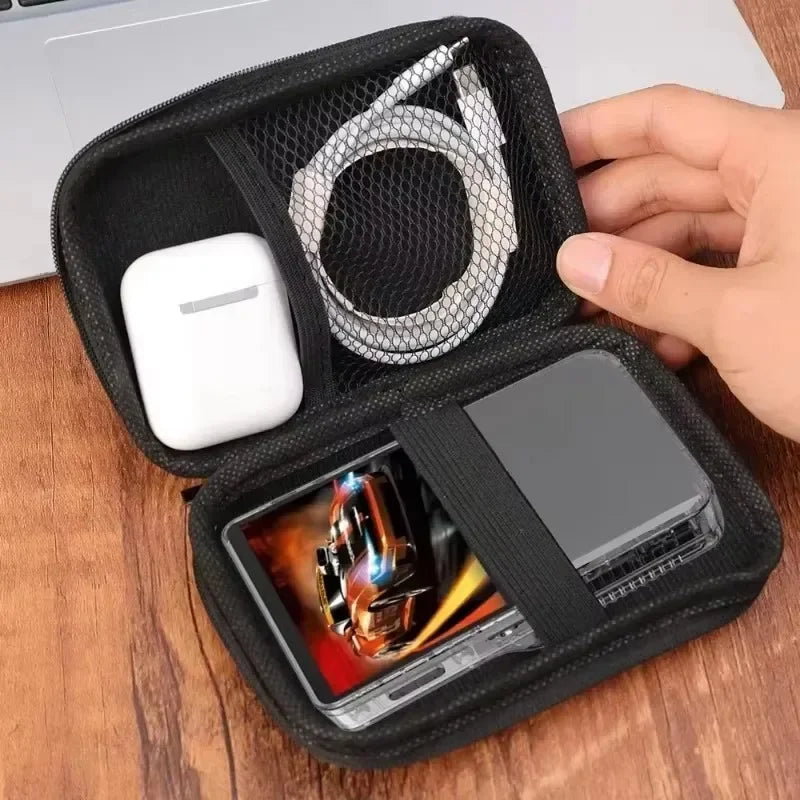 4 IN 1 Case+Glass for R36S Game Console Travel Carrying Stor