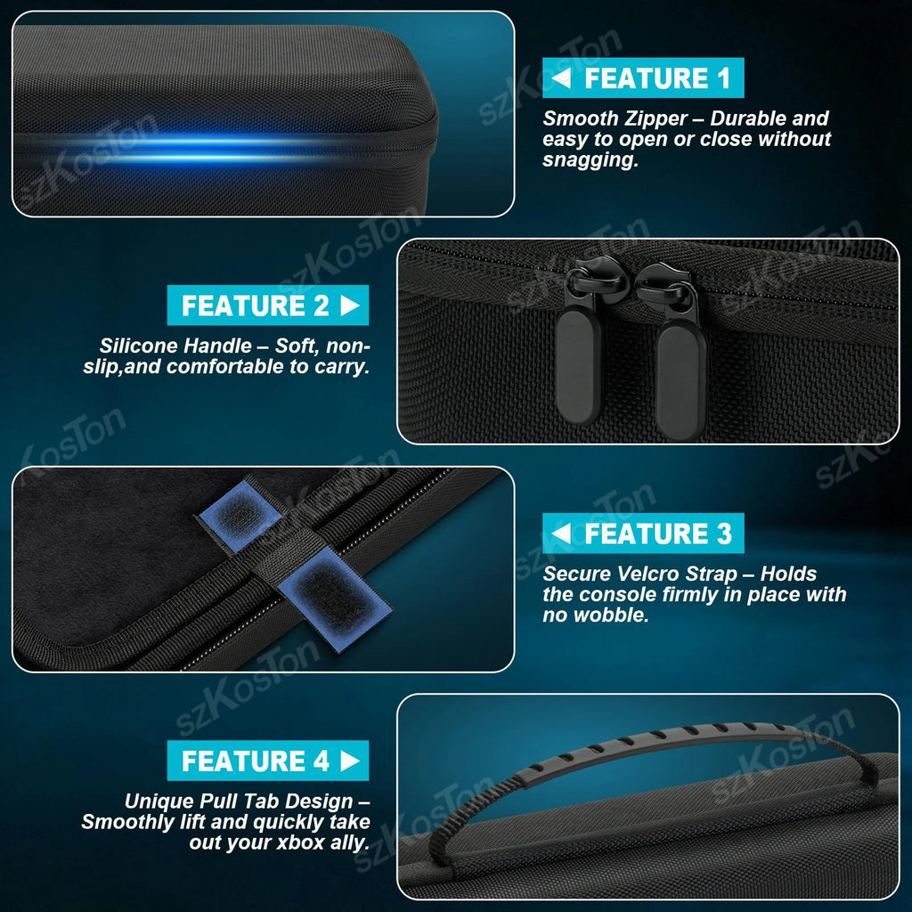 Large Capacity Carrying Case for ROG XBOX ALLY Game Console 