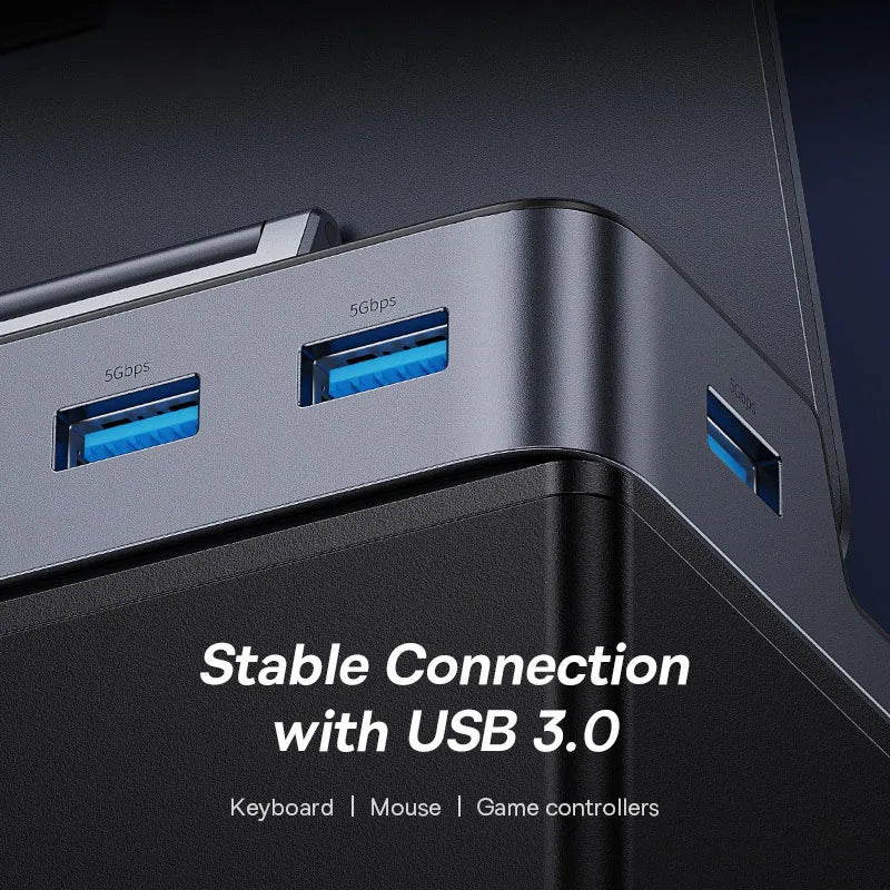 Baseus USB C Docking Station for Steam Deck Nintend Switch 6