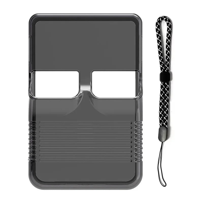 Portable Soft Silicone Protective Case for R36S Retro Handheld Console with Storage Bag & Thumb Stick Caps Anti-Scratch Cover