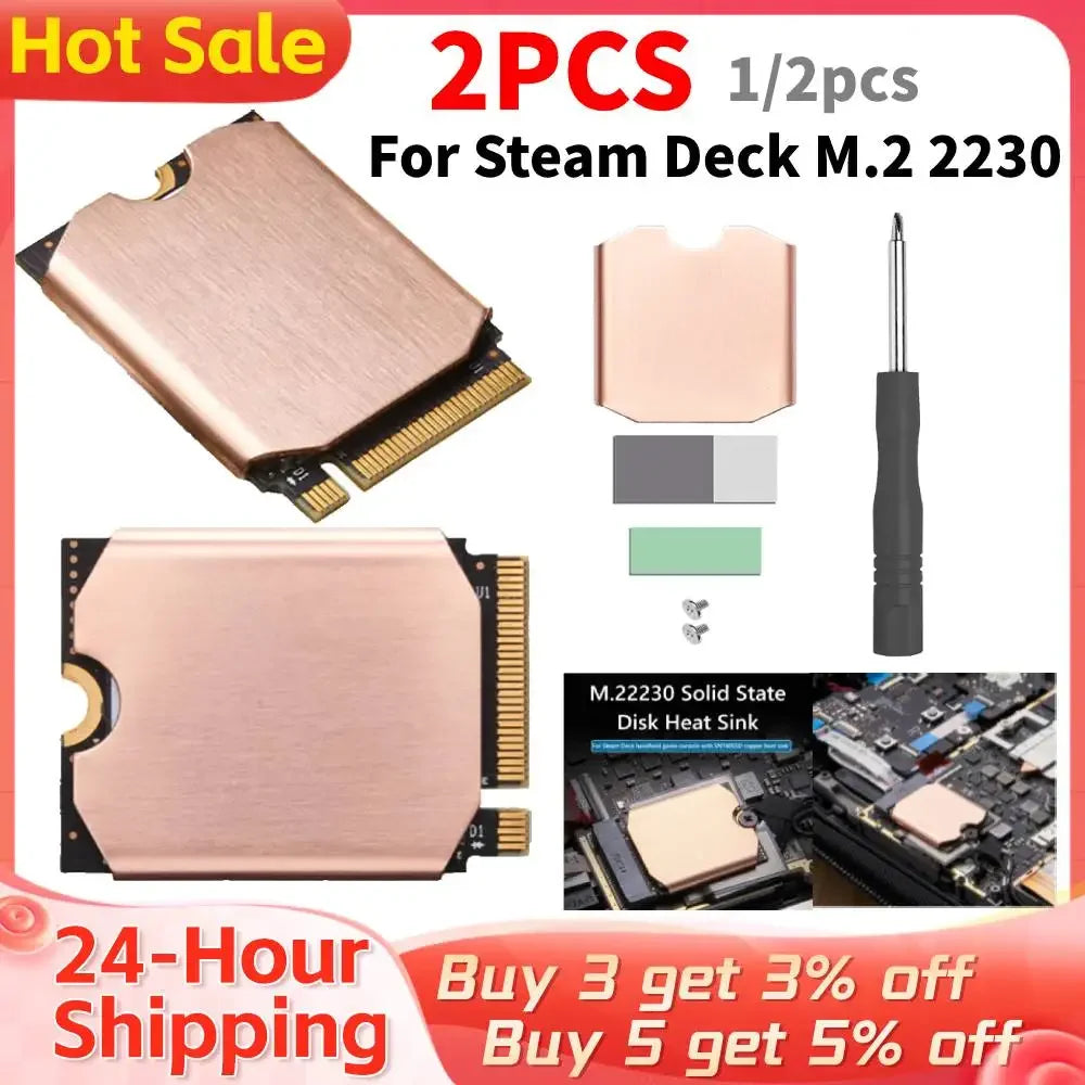 FinalCool TN30 For Steam Deck Copper Heat Sink Cooling Therm