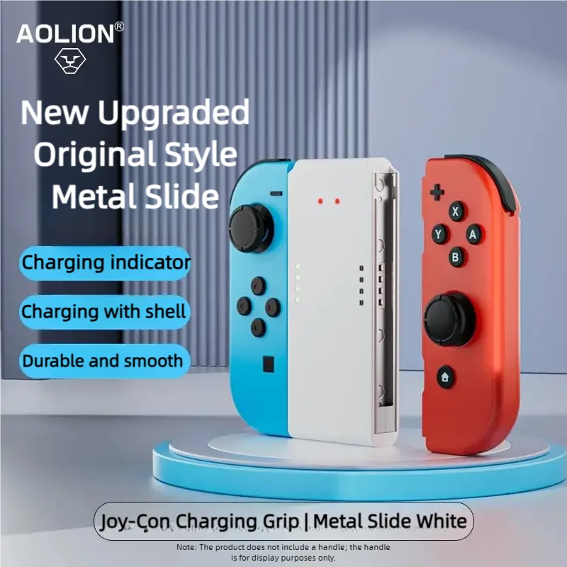 Aolion Portable Charging Grip Bracket For Nintendo Switch/OLED For Joy-con Controller Charging Dock For Switch Game Accessories