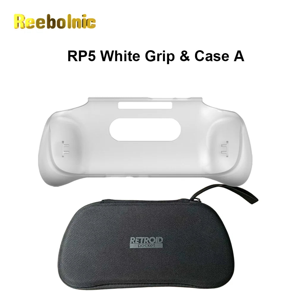 Reebolnic RP5 Big Case with Grip of Retroid Pocket 5 Handheld Game Console Original Version Retroid Official Grip