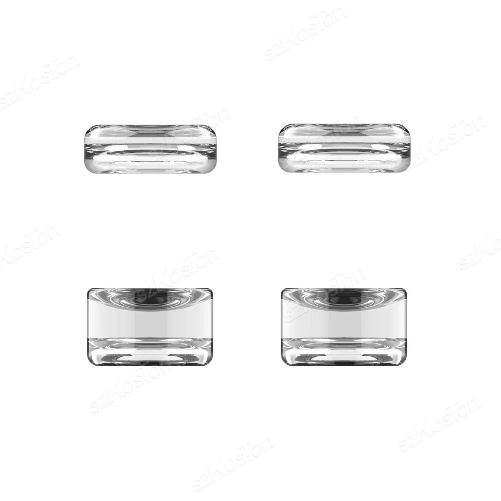 Clear Thumb Grips Caps for Switch 2 Pro Controller Anti-Slip Soft Silicone Joystick Cap Cover for Switch2 Gaming Accessories