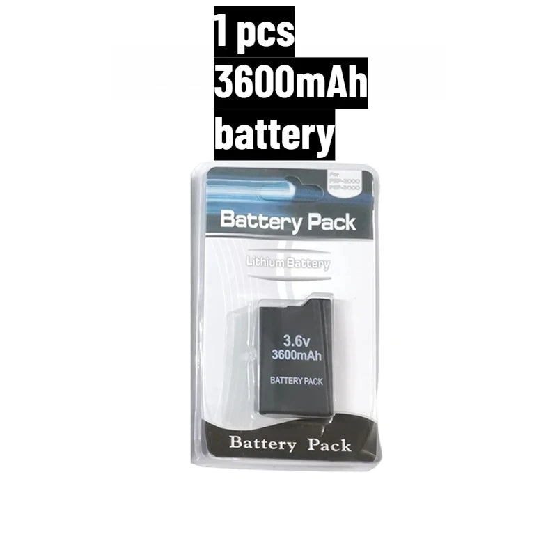 2400/3600mAh Lithium Battery For PSP-2000 PSP-3000 PSP-3004 Slim Game Console Long Lasting Safe Replacement Battery