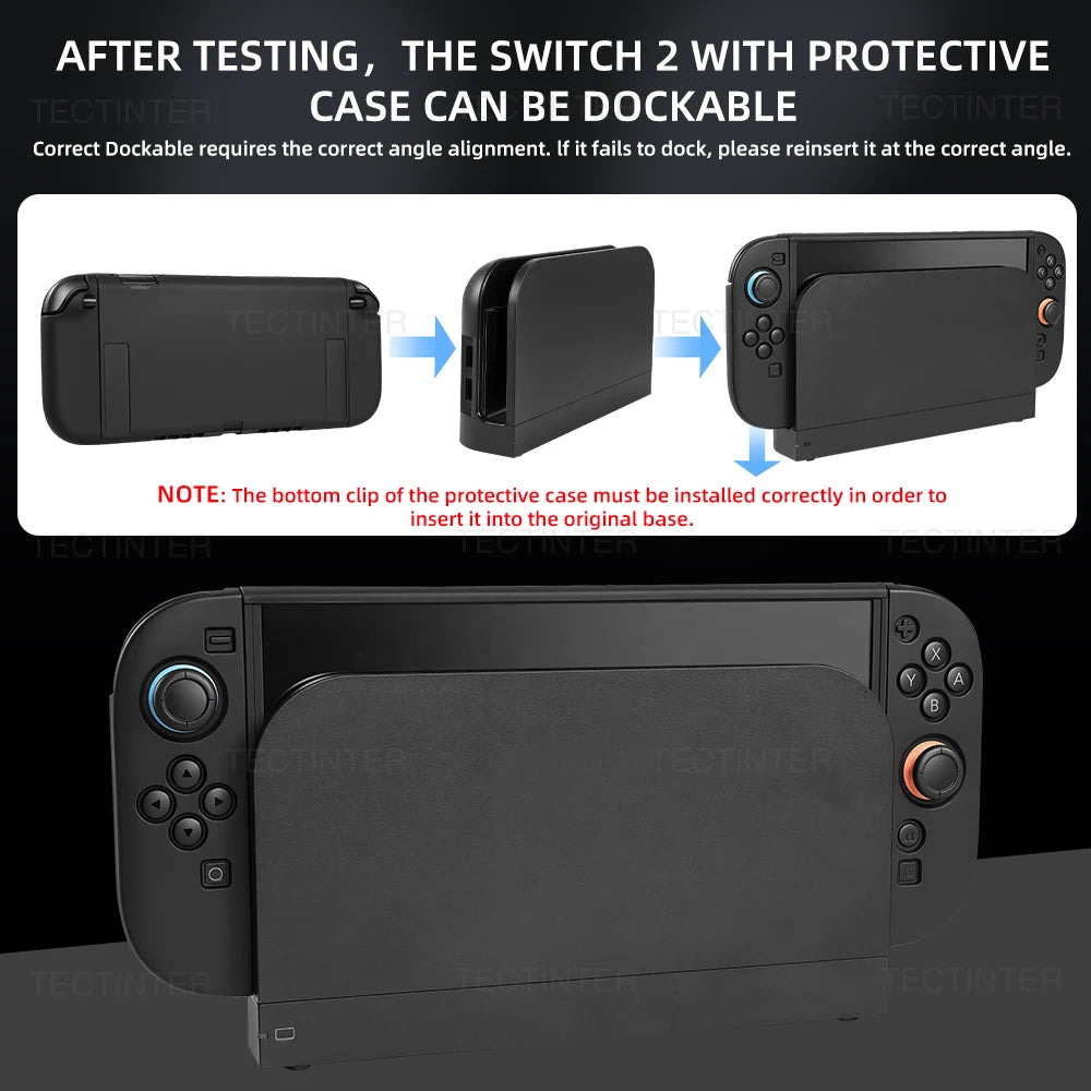 For Nintendo Switch 2 Console Full Silicone TPU Split Protec