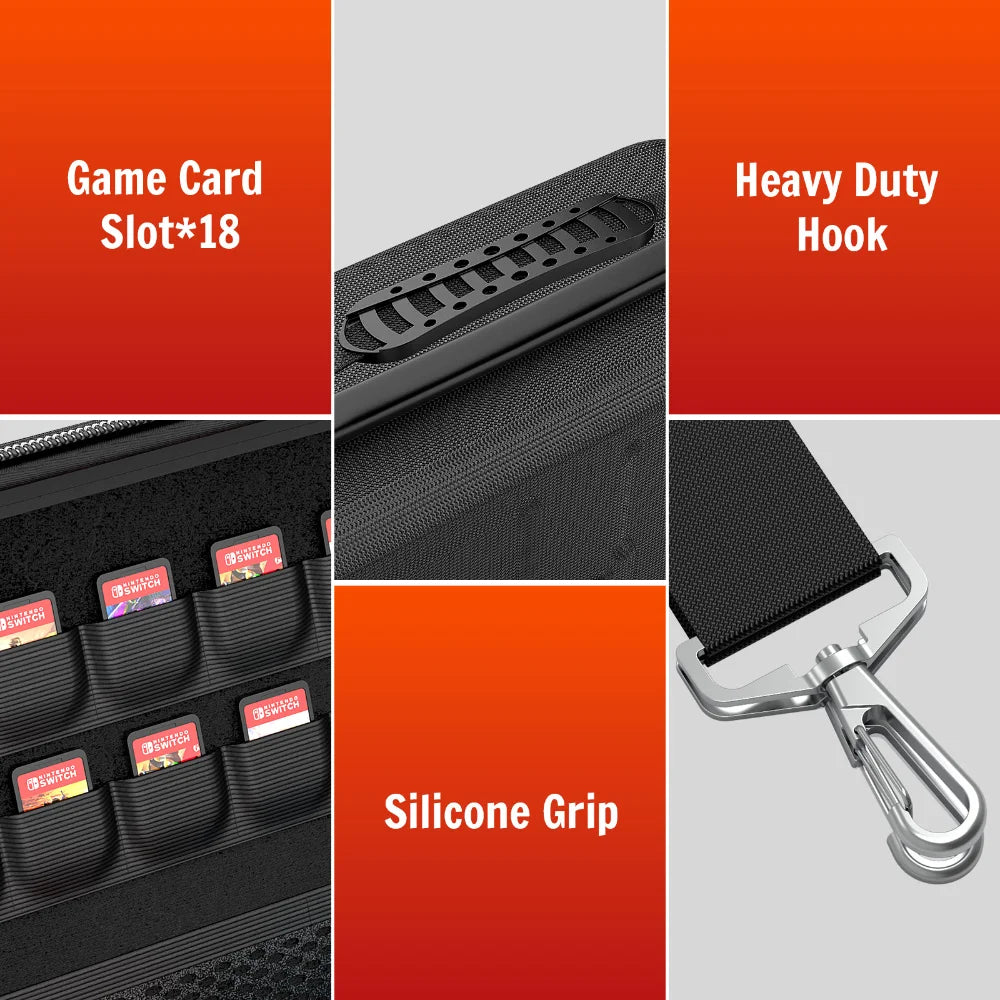 1pc Switch 2 Carry Case Portable Handheld Single Bag Travel 