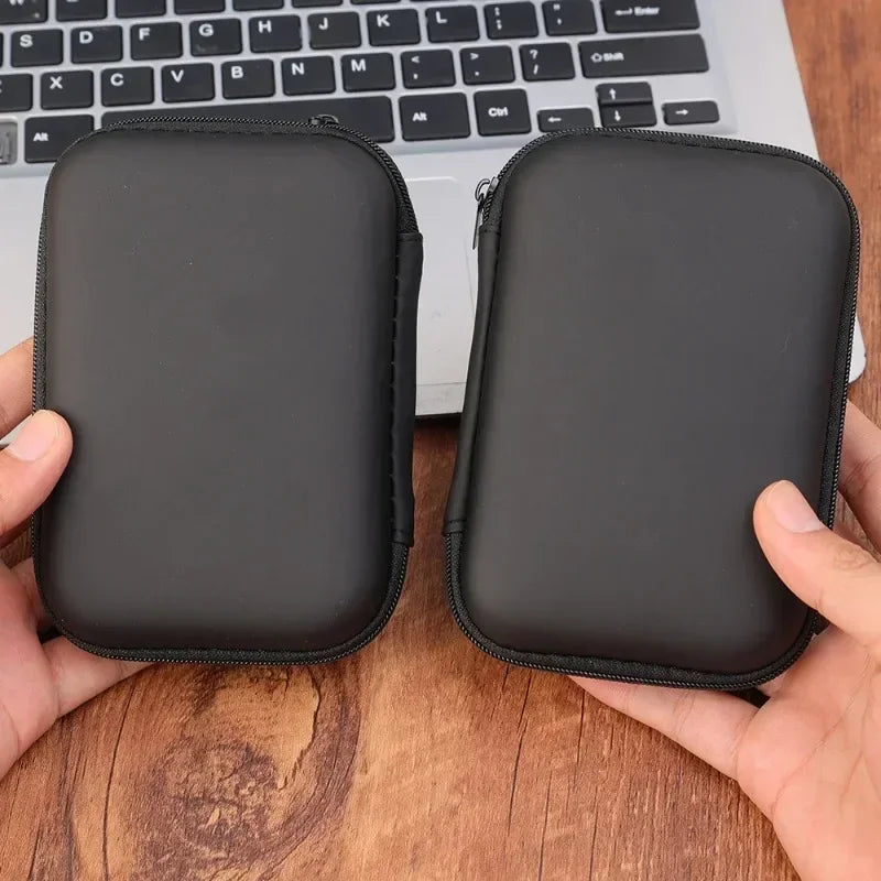 3 IN 1 Carrying Storage Case with Tempered Glass Screen Prot