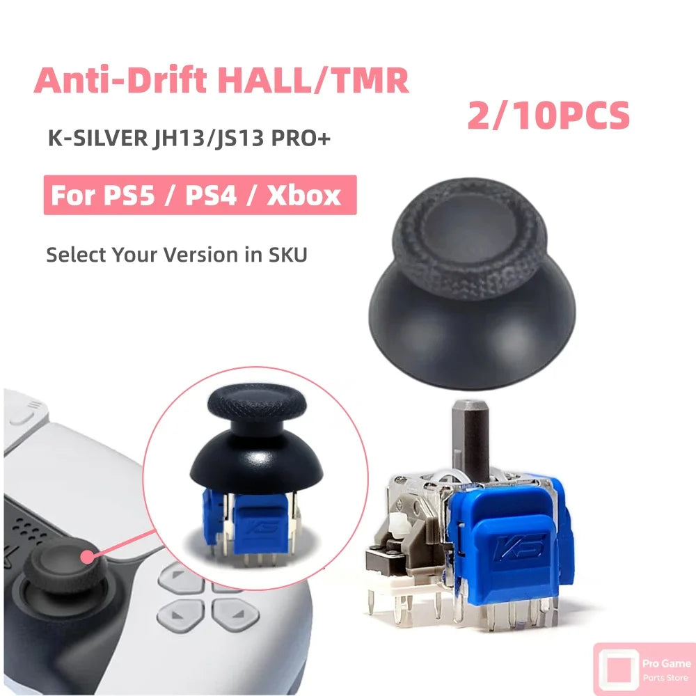 Hall/TMR Electromagnetic Joystick for PS5 PS4 Controller Thu