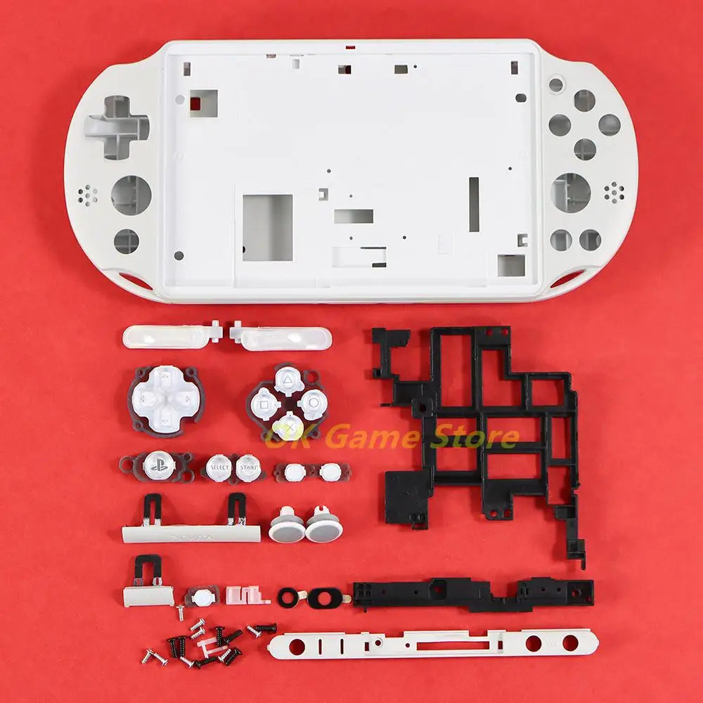 1set Housing Shell Cover For PSV2000 PSV 2000 Full Sets Front Faceplate Case with Buttons Kit for PSVITA 2000 Slim Console