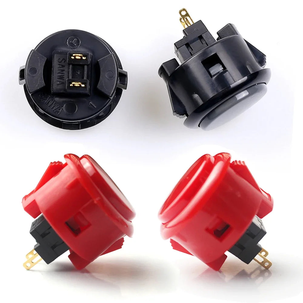 Original Japan SANWA OBSF 30mm Push Button Arcade Game Switc