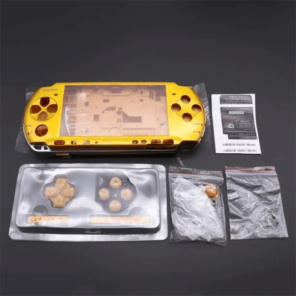 With Buttons Kit Protective Case Kit With Screws Full Set Replacement Cover Full Housing Shell for PSP3000 03 Version