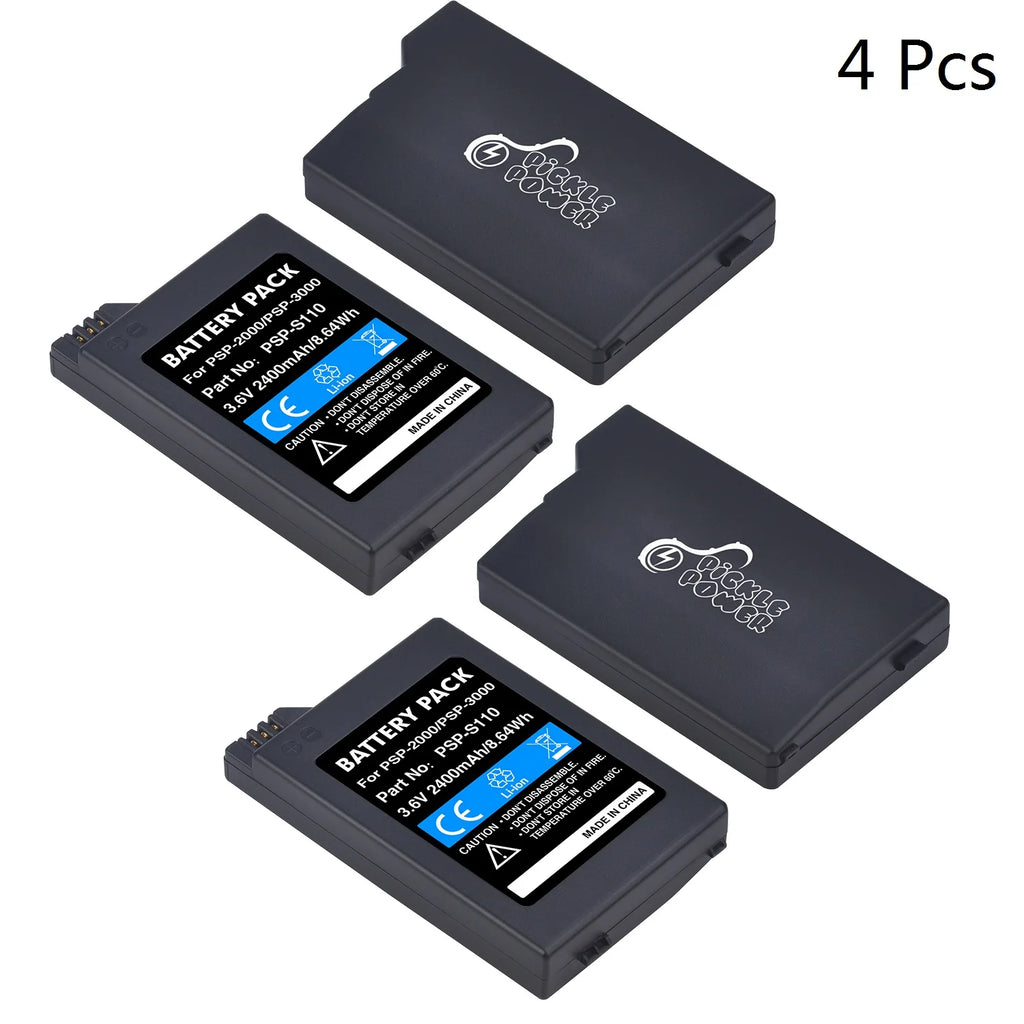 2400mAh PSP-S110 Replacement Battery for Sony PSP 2000 3000 PSP3000 PSP3004 PSP3008 PSP3001 PSP Lite Slim Game Console