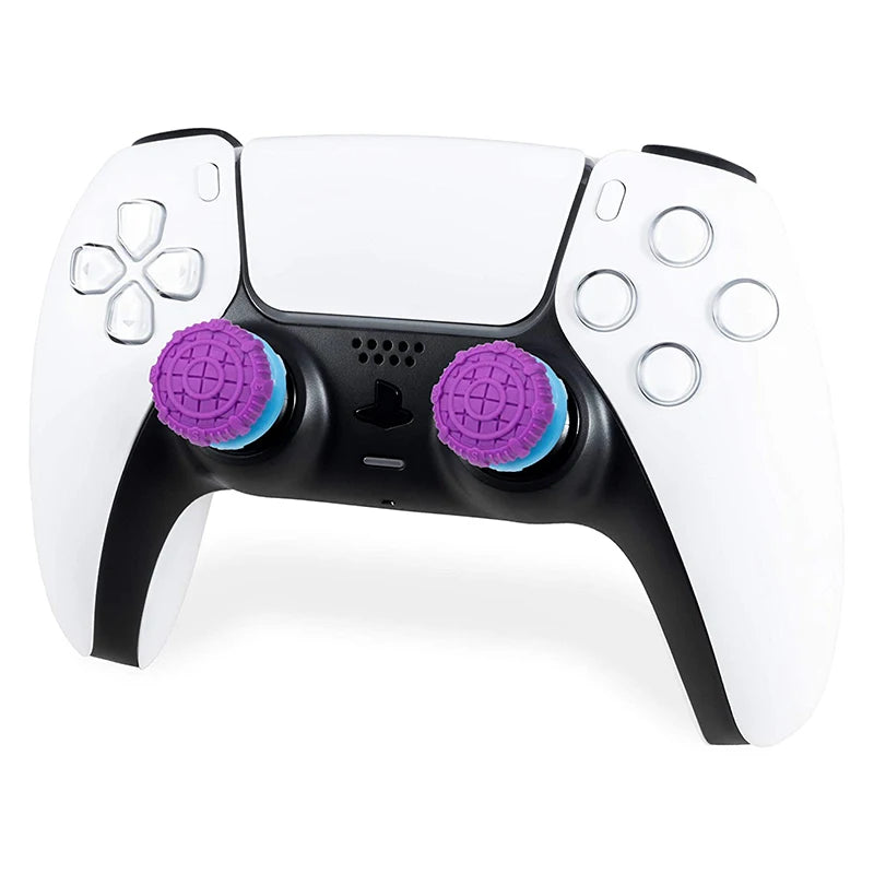 2PCS Freek Galaxy High-Rise Analog Stick Thumb Grip for PS4 PS5 Controller - FPS Performance Joystick Silicone cap
