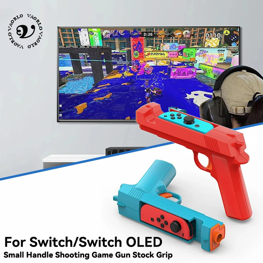 New For NS Switch Small Handle Shooting Game Gun Stock Grip 