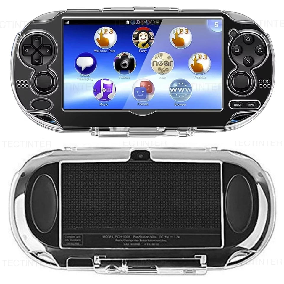 Clear Crystal Protective Case for PS Vita 1000 Console Trans