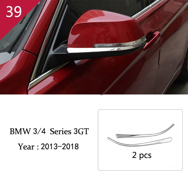 For BMW 3 4 Series 3GT F30 F32 F34 Car Styling interior Gearshift AC CD button Panel Door Armrest Decoration Cover Trim Sticker