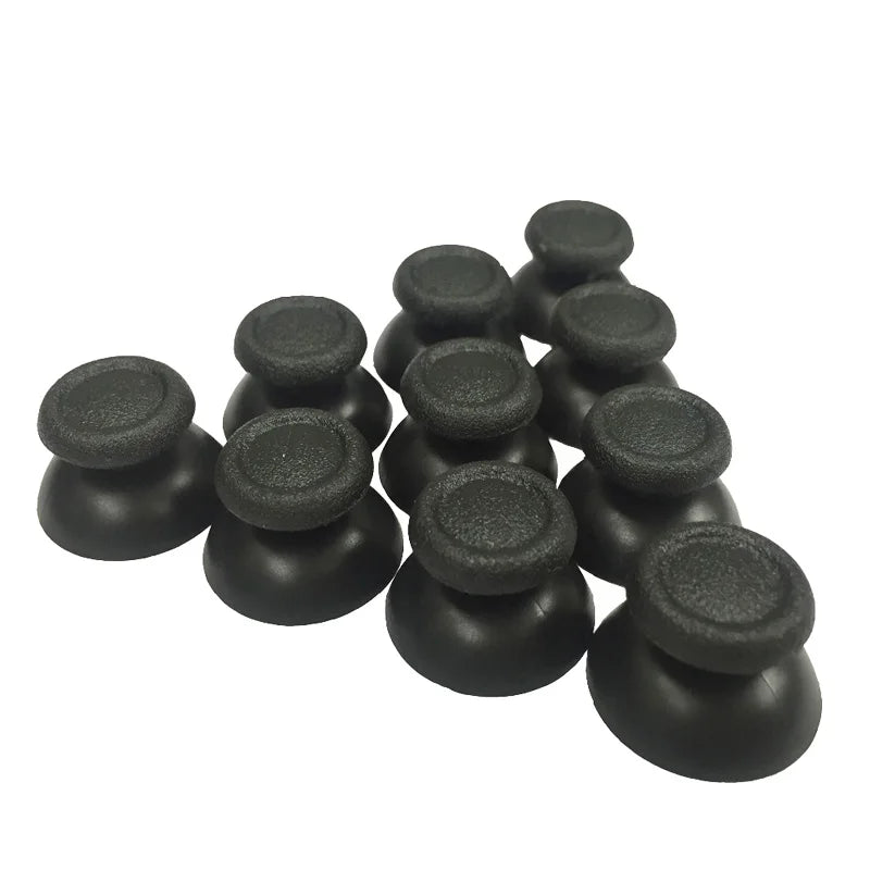 1Set/10Pcs Plastic Black Analog Thumbstick Thumb Stick Repla