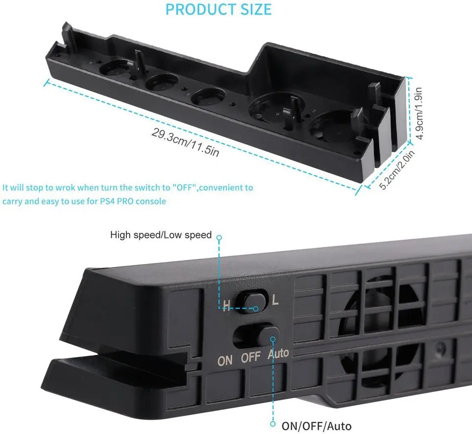 Cooling Fan Cooler DC 5V For Sony PS4 Pro Slim Game Console 
