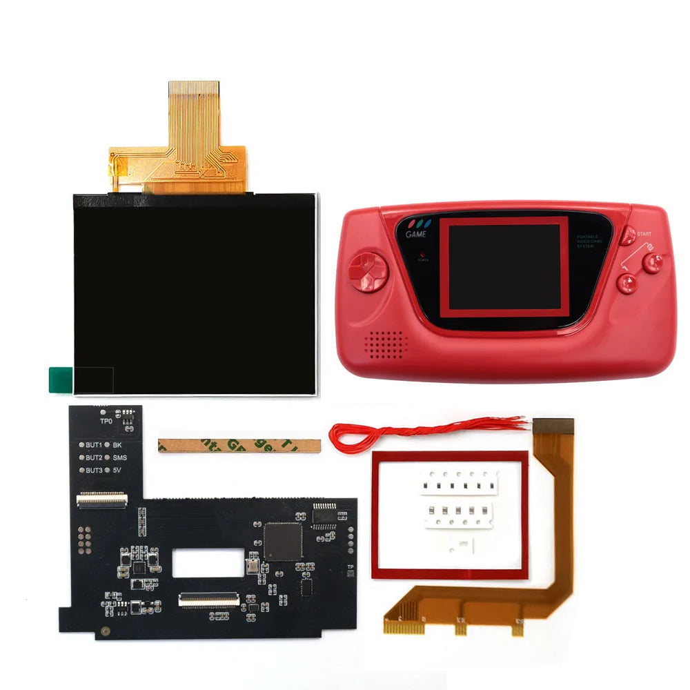 For Sega GG LCD Highlight Screen Kit 3.5 640 480 Retro Pixel HD IPS Backlight LCD Display For Game Gear Console TV HDMI Output