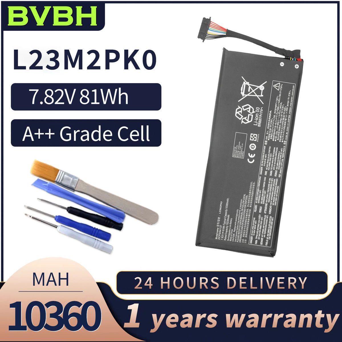 BVBH L23M2PK0 New 81wh/10360mAh Upgrade Capacity L23B2PK0 Fo