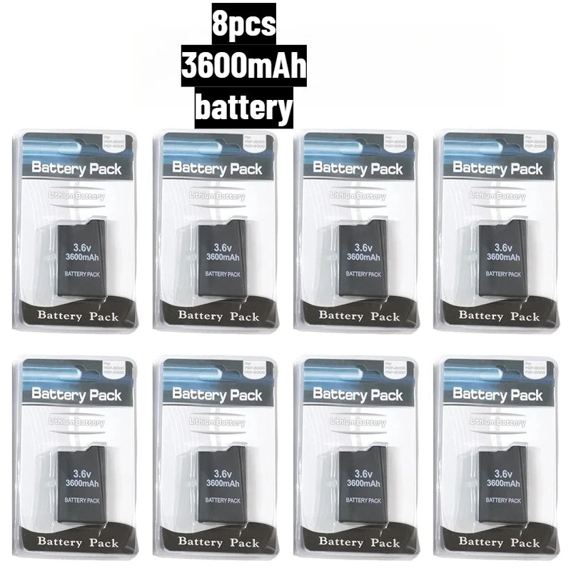 2400/3600mAh Lithium Battery For PSP-2000 PSP-3000 PSP-3004 Slim Game Console Long Lasting Safe Replacement Battery