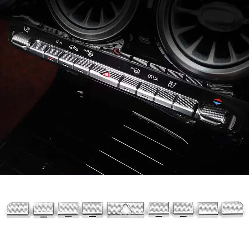 Car Console Air Conditioning Outlet Buttons Sequins Trim For