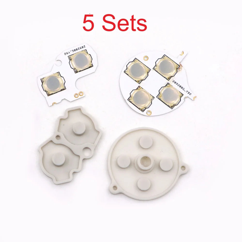 For GBA Clicky Tactile Button Kit Mod Switches & Membranes f