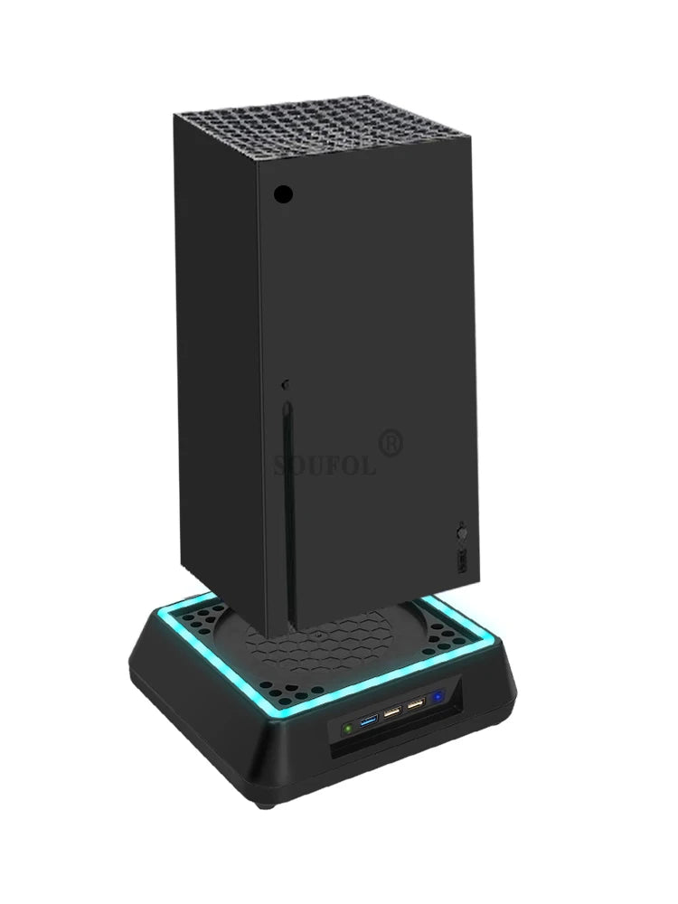 For Xbox Series X Console Cooling Fan Led Light External Hea