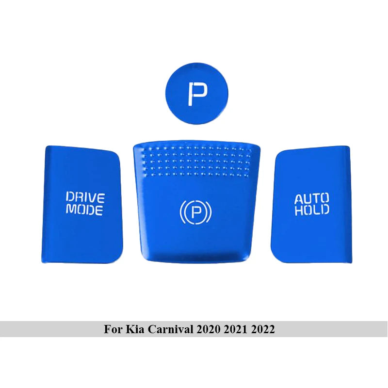 For Kia Carnival Sedona KA4 2021 2022 Full Car Interior Button Aluminum Alloy Covering Protective Decoration Stickers