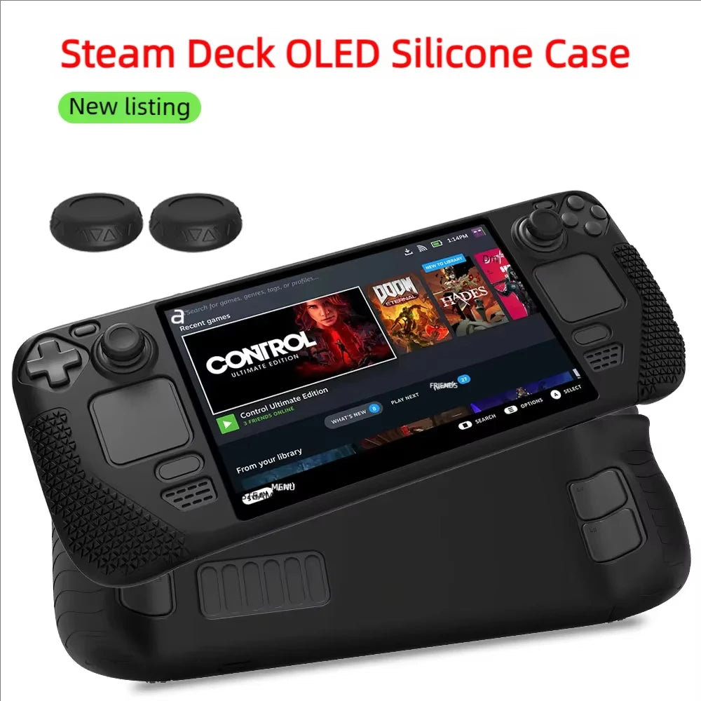Steam Deck Standing Protective Case Thickening Silicone Acce