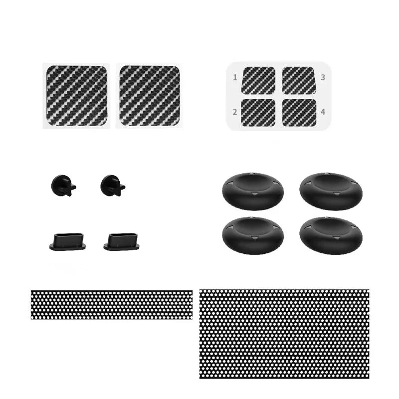 Protective Kit For Steam Deck OLED Dust Proof Kit Button Sticker Silicone Caps for Steam Deck OLED Game Accessories
