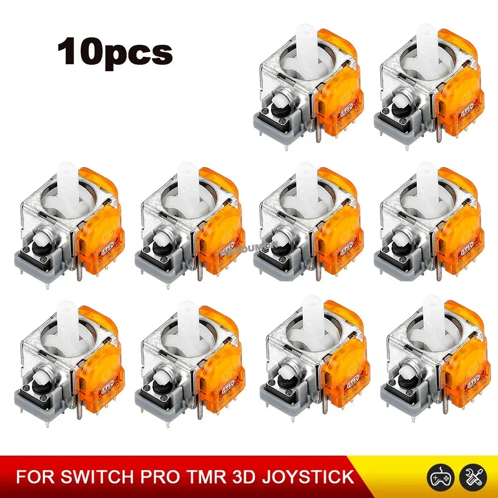2-10PCS Replacement TMR Effect Joystick 3D Analog ThumbStick for PS5 PS4 Controller for Xbox Series S/Switch PRO Gampad Repair