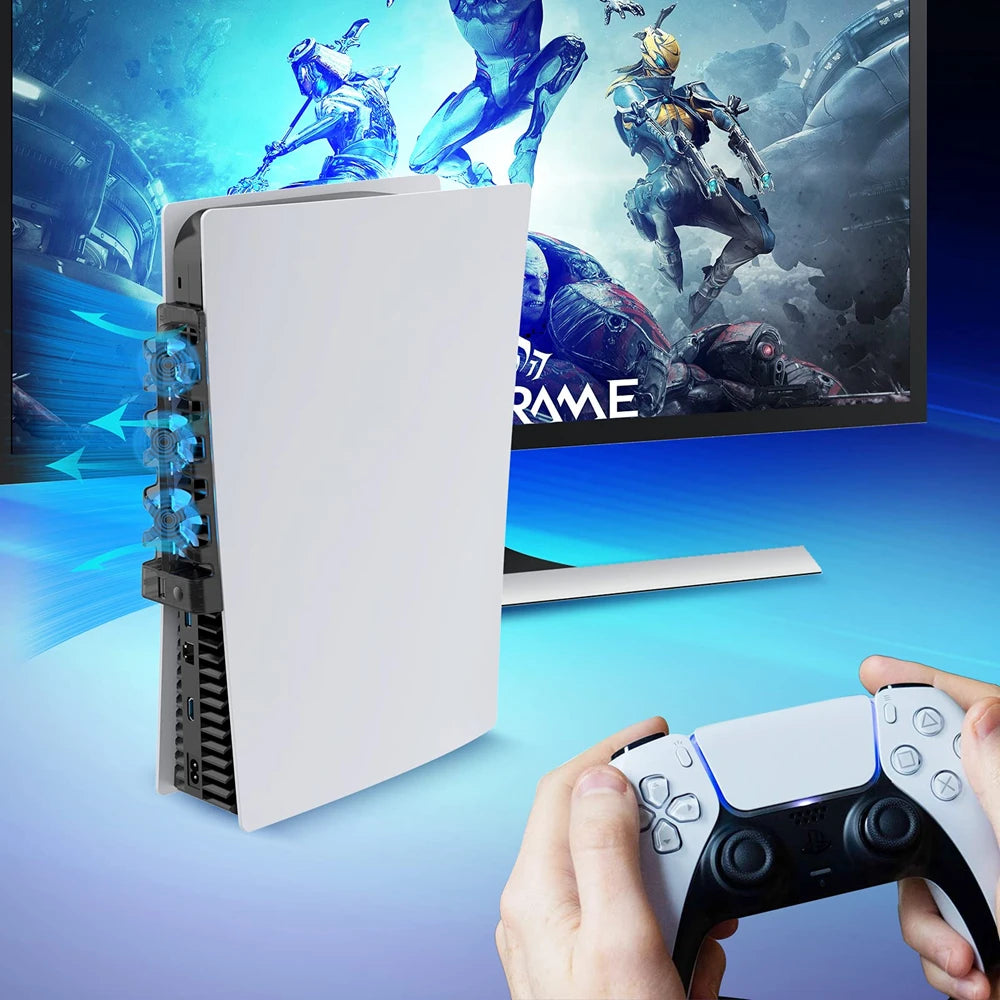 For PS5 Accessories Cooling Fan with LED Light for Playstati