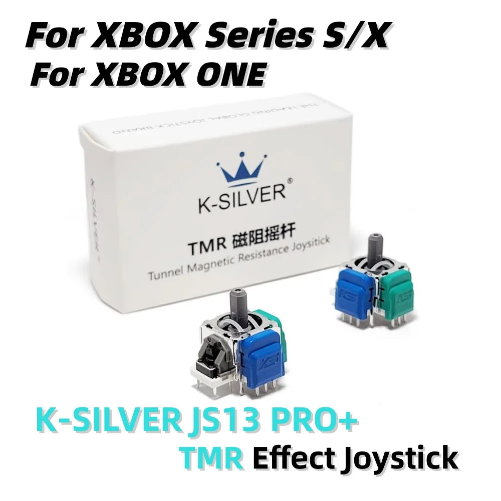 K-SILVER JS13 PRO+ TMR Joystick Hall Effect for PS5 Edge DualSense PS4 Xbox Controller Drift Fix Repair Thumbstick Anti-Drift