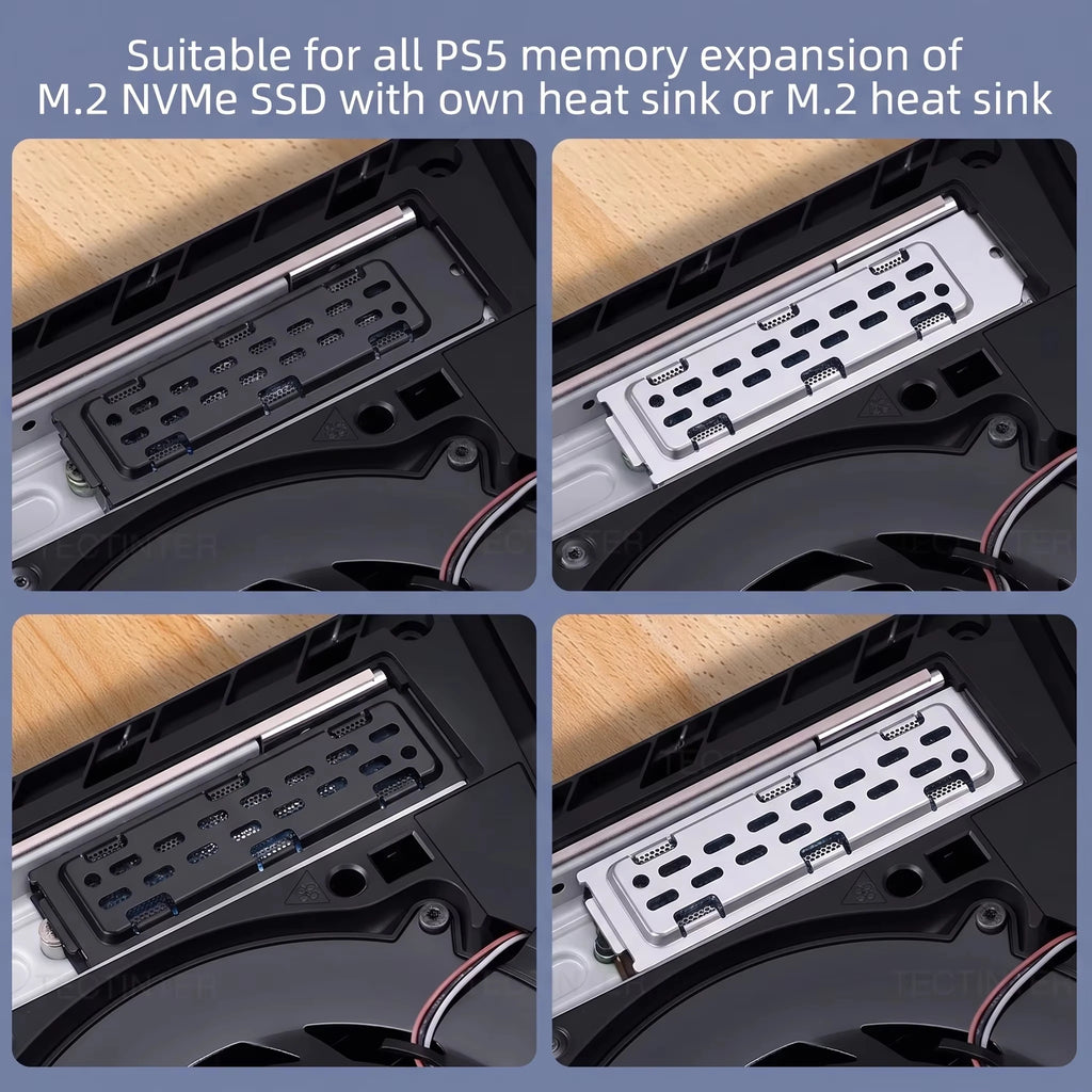 For PS5 Slim/Pro Console SSD Heatsink Dust Cover M.2 SSD Ext