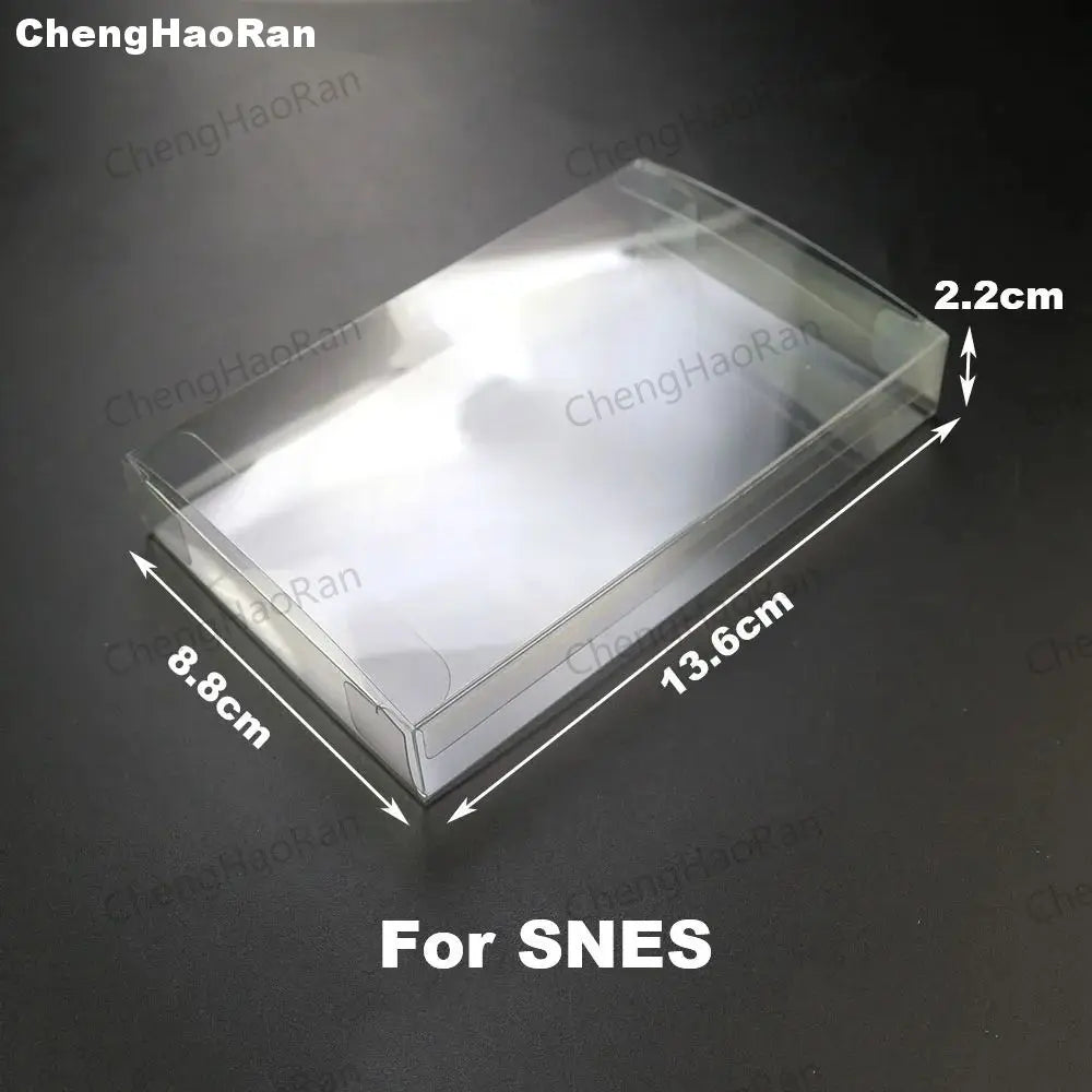 1piece Clear Transparent Game Cartridge Box Case Games Plastic PET Protector for N64 NES SNES for PS5 PS4 PS3 GB GBA GBC Switch