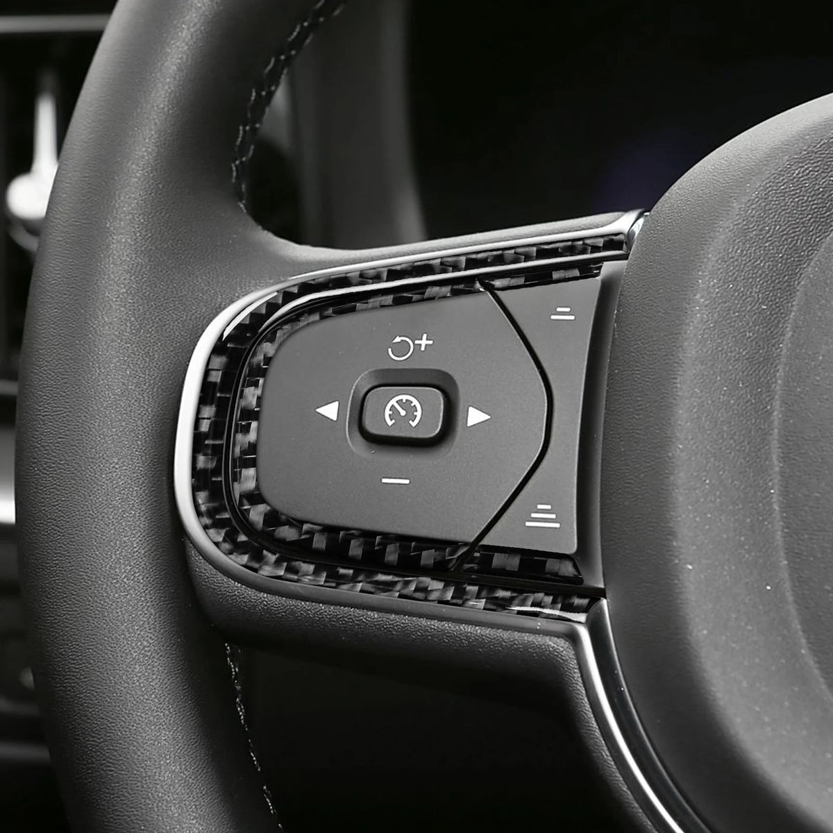 For Volvo XC60 2018-2025 Carbon Fiber Steering Wheel Buttons